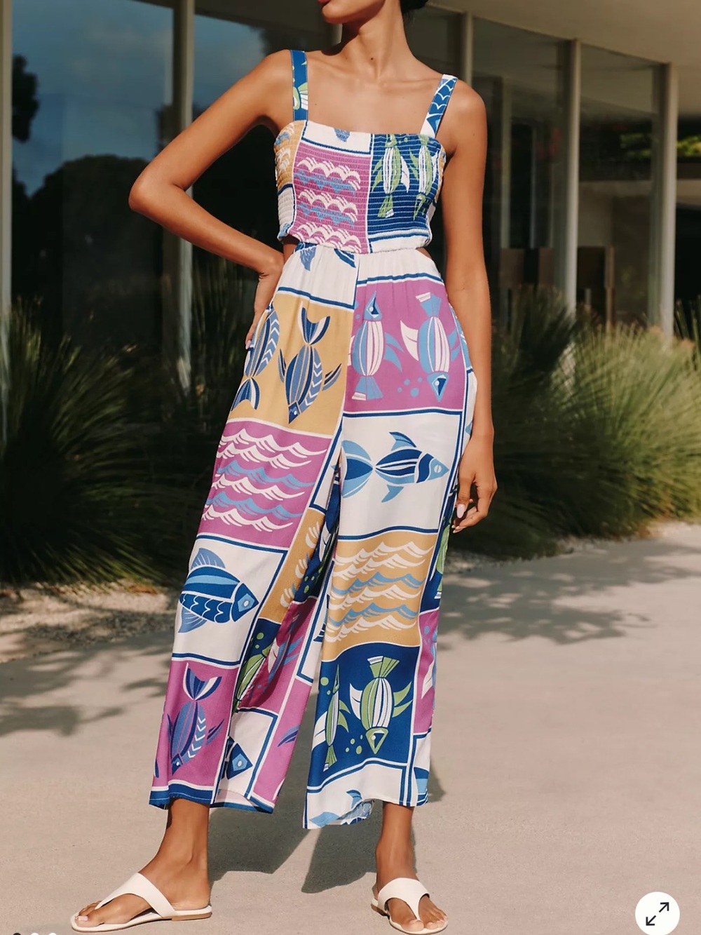 Anthropologie Celandine The Piper Bandeau Cutout Jumpsuit